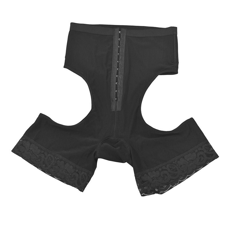 Single-breasted Lace Leaky PP Nylon Hip Shaping Panties - Mubimart -  