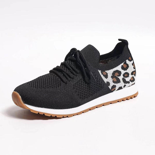 Women's Casual Shoes With Solid Color Sloping Heels For Comfort - Mubimart