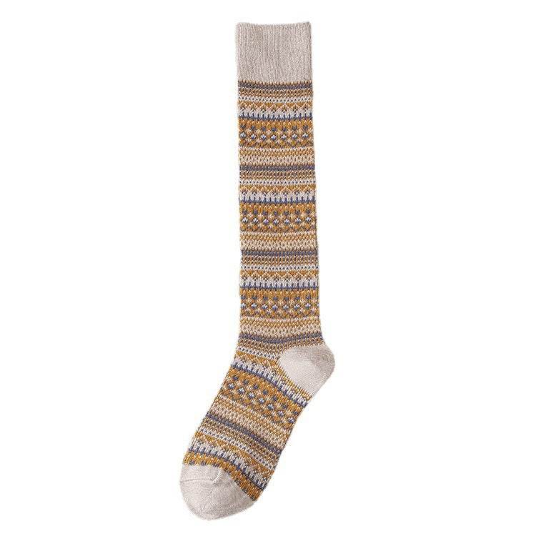 Calf Socks Children Slimming Stripes Knee Length Socks - Mubimart