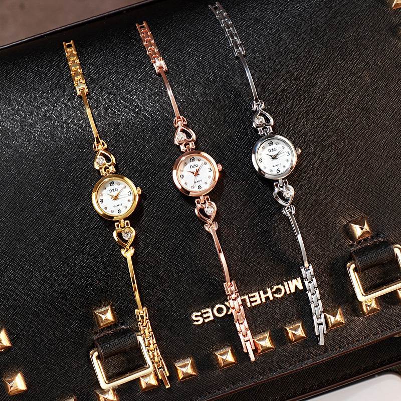 Simple Rhinestone Jewelry For Women Casual Watch - Mubimart