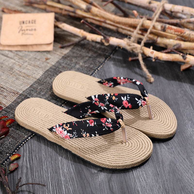 Flat Heel Flip Flops - Mubimart