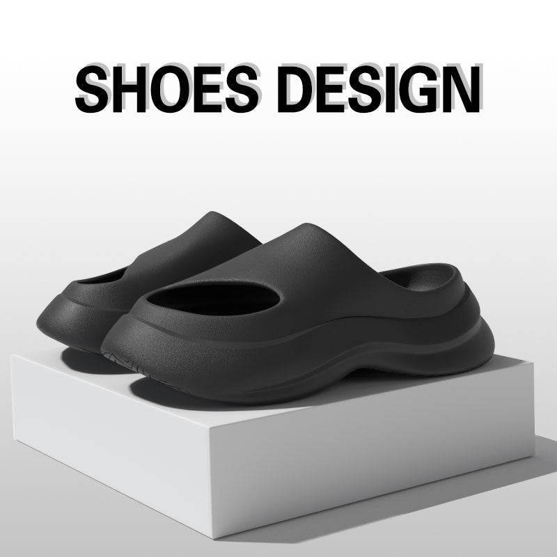 Garden Clogs Shoes Thick Heel Slippers Fashion Slip-on Indoor And Outdoor Slippers Women Men - Mubimart