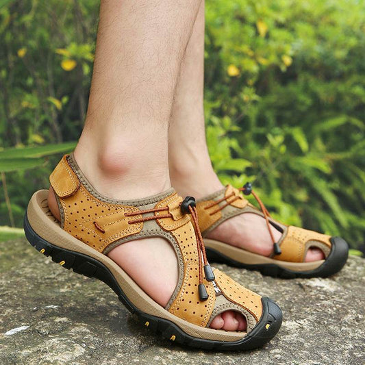 Mens Casual Breathable Package Head Beach Sandals - Mubimart