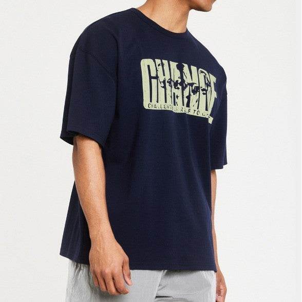 Men's Workout Exercise T-shirt Summer Cotton American Style - Mubimart