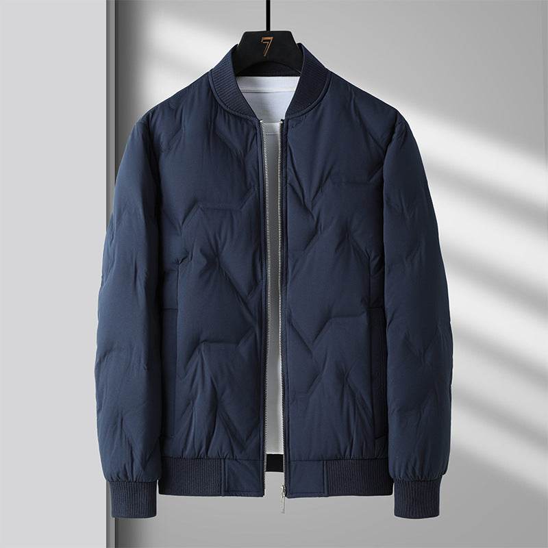 90 Duck Down Winter Men's Business Casual Light Thin Warm Down Jacket - Mubimart
