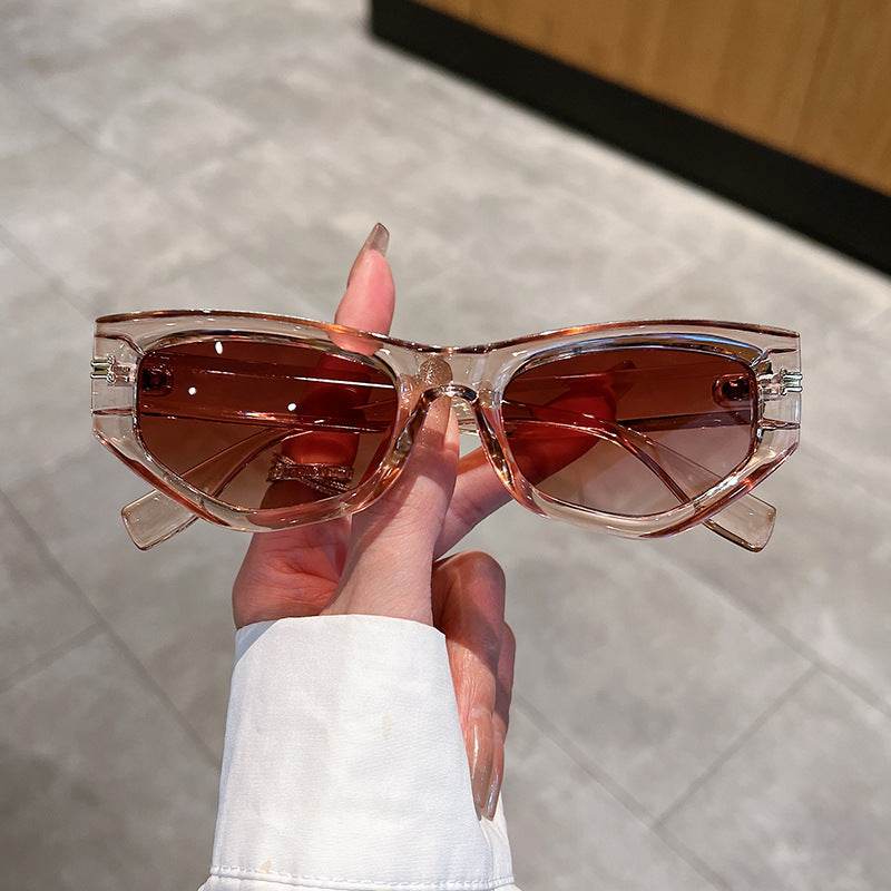 Cat Eye Sunglasses Women's Fashion Street Shooting UV Protection - Mubimart
