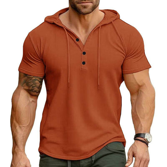 Men's Fashion Casual Exercise Workout Short Sleeve T-shirt - Mubimart