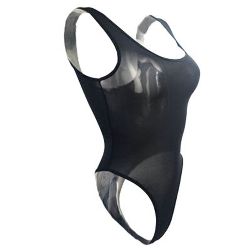 Ladies Bodysuit High Cut Bodysuit Bikini Swimsuit - Mubimart