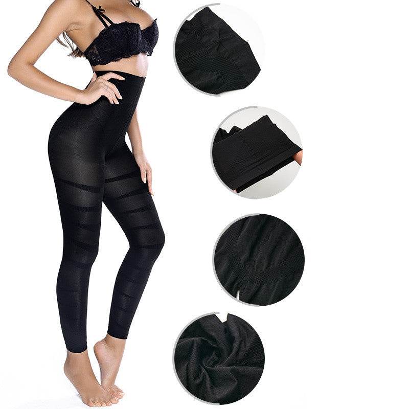 Women High Waist Leggings Shaper Tight Pants Shaping Panties - Mubimart