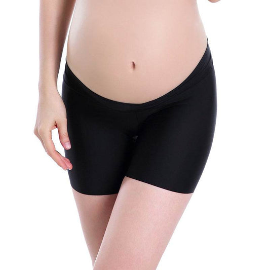 Antibacterial Ice Silk Comfortable Seamless Maternity Panties V Type - Mubimart