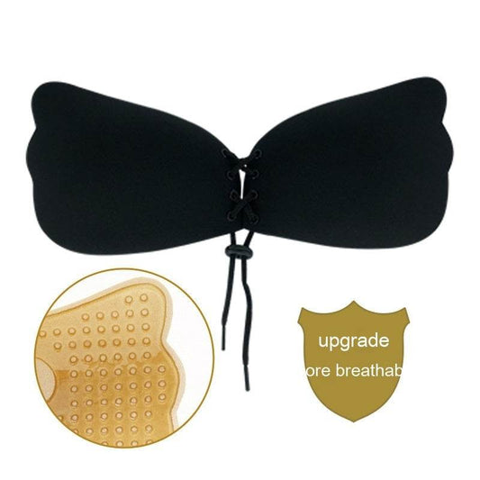 Gather The Invisible Bra Strapless Mango Wings Silicone Nipple Sticker - Mubimart