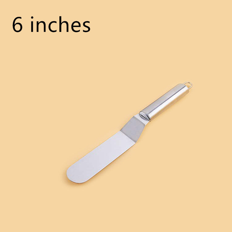 8 Inch Stainless Steel Cake Spatula Curved Butter Spatula Baking Tool - Mubimart -  