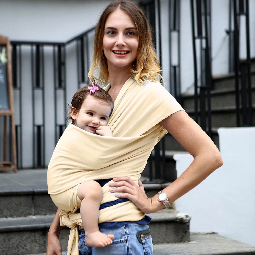 Baby sling solid color baby carrier - Mubimart