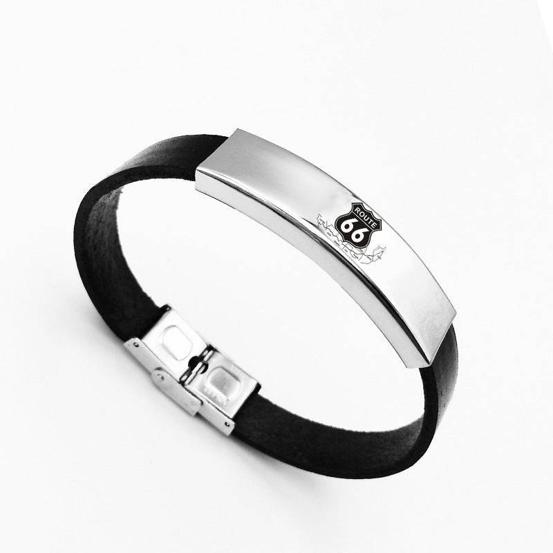 Titanium steel bangle bracelet - Mubimart
