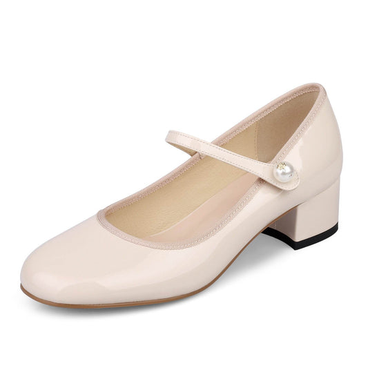 Princess Kitten Heels Round Head Women's Chunky Heel - Mubimart
