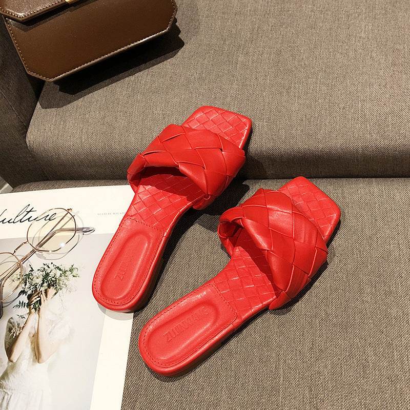 Flat woven mules - Mubimart