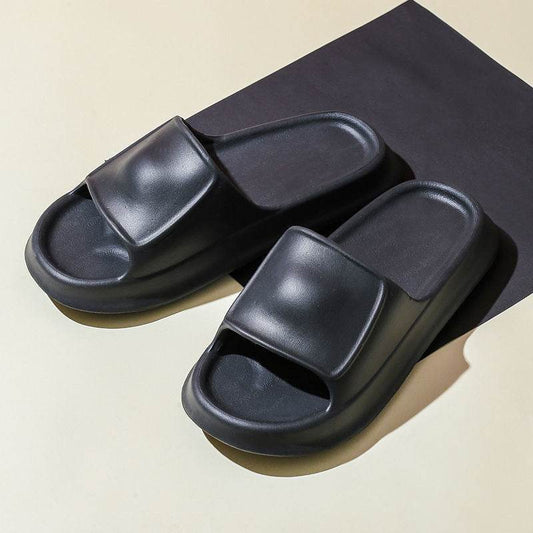Unisex Thick Bottom Slipper Summer Home Use For Women And Men Comfortable And Lightweight Shower Slippers - Mubimart