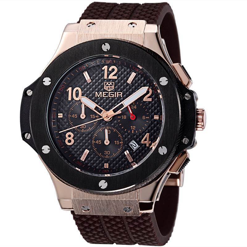 Watches Men Luxury Quartz Wrist Watch Male Sports Military Chronograph Watches - Mubimart