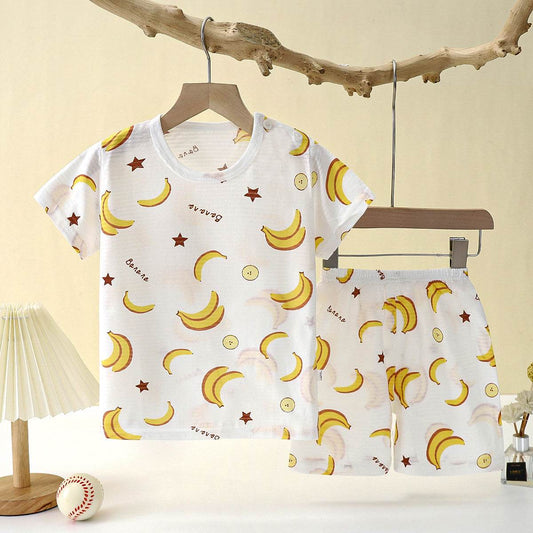 Children's Loungewear Pajamas Pure Cotton Underwear Set - Mubimart