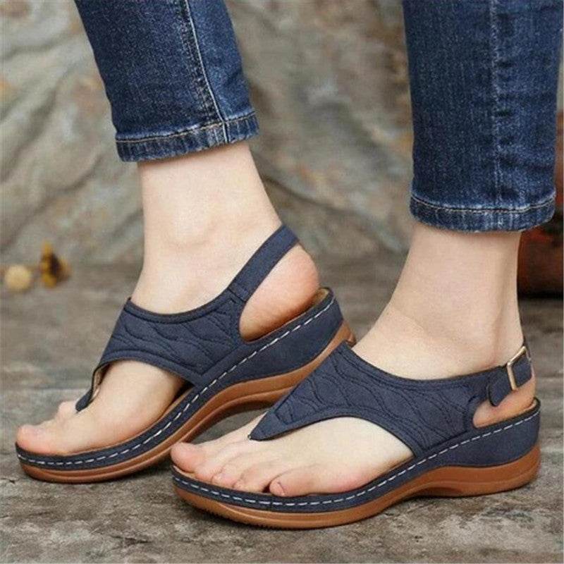 Flip-flops electric embroidery - Mubimart