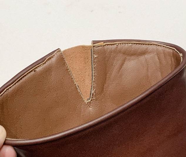 Widened Large Size Boots Square Toe Below The Knee Boots - Mubimart