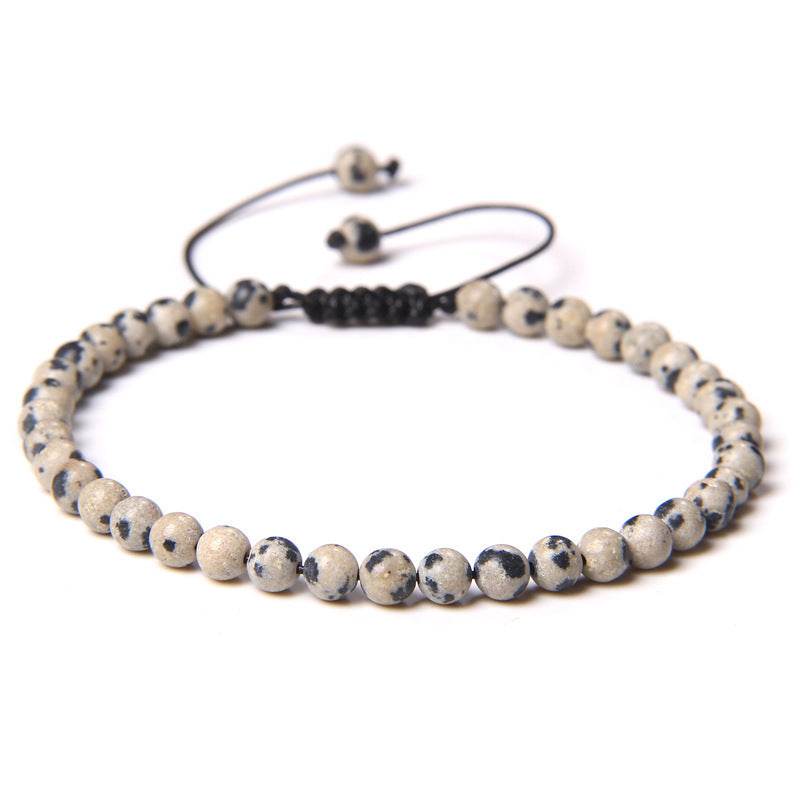 Adjustable Natural Raw Gemstone Beading Bracelet - Mubimart