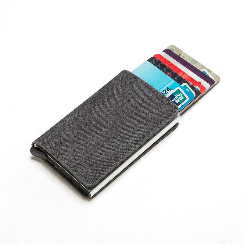 Anti-theft Credit Card Holder Anti-magnetic Wallet Card Holder Cowboy Metal Card Holder - Mubimart