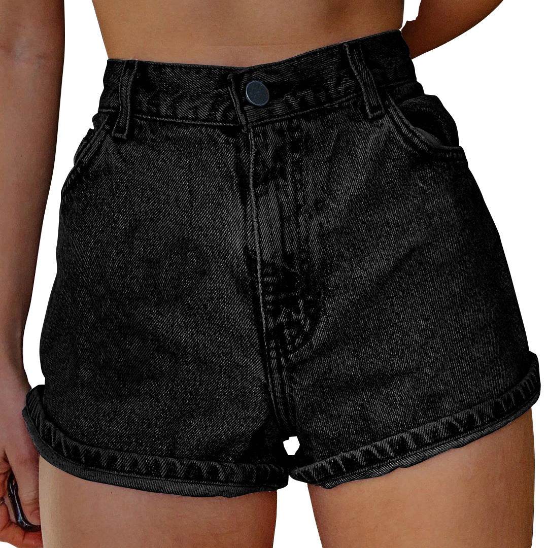 Leisure Commute Style Shorts Denim Women - Mubimart