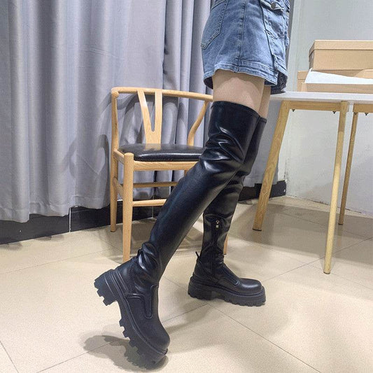 Women's Slim And Tall Martin Boots - Mubimart