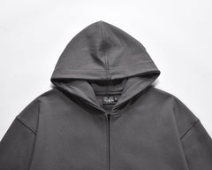 Solid Color BASIC 350g Terry Zipper Hoodie Sweater