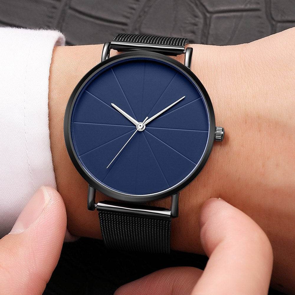 Fashion Stainless Steel Men Army Military Sport Date Analog Quartz Wrist Watch Mens Watches Top Brand Luxury Masculino Reloj - Mubimart