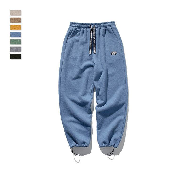 Men's drawstring knit stretch sweatpants - Mubimart