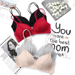 Cutout Lightweight Unwired Push Up Bra - Mubimart - Push-up bra 