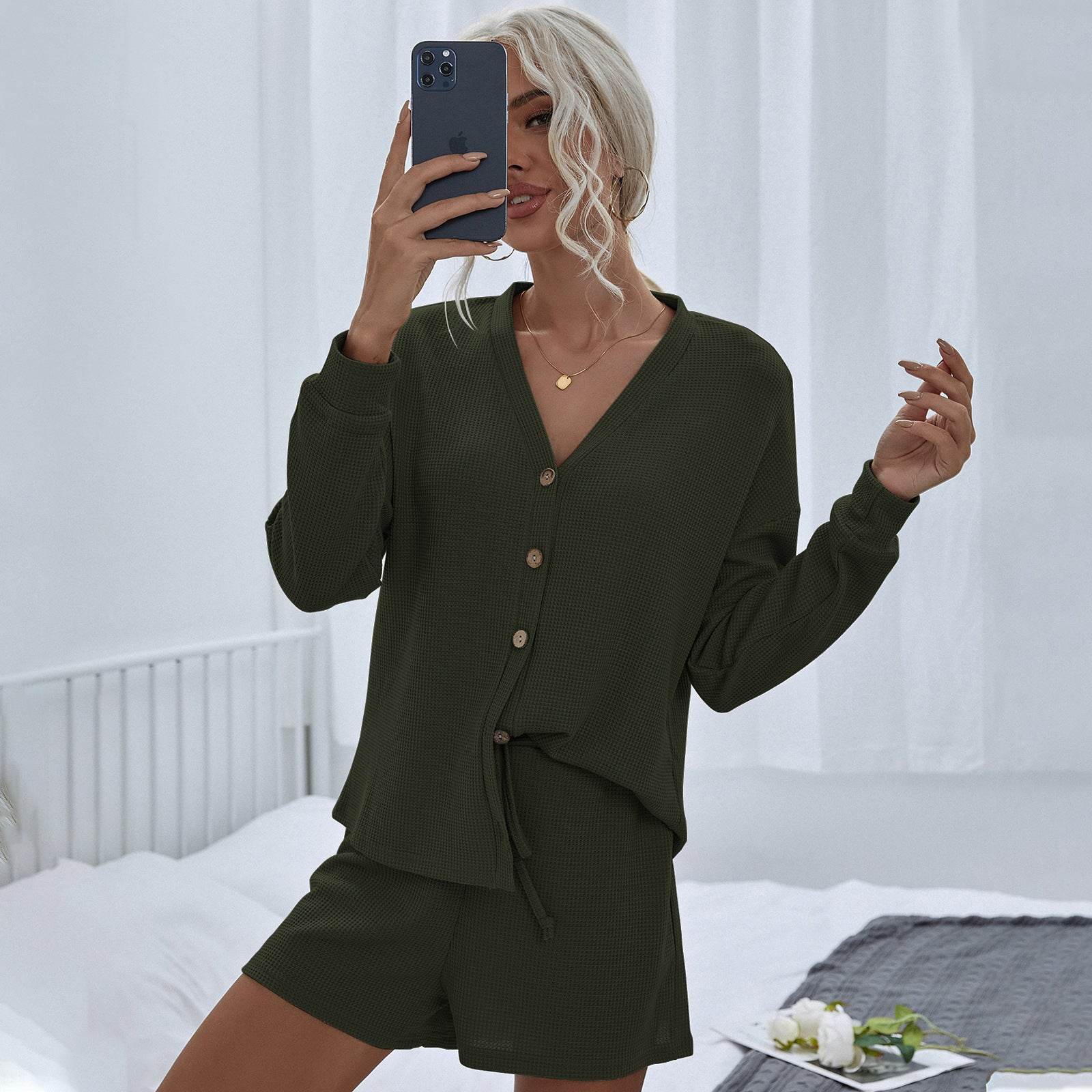 Two-piece Loungewear Leisure Sports Suit - Mubimart