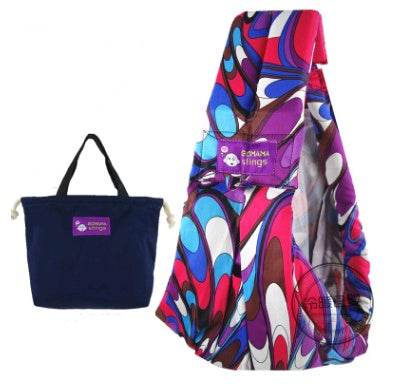 Cotton breathable sling baby carrier baby bag back pocket - Mubimart
