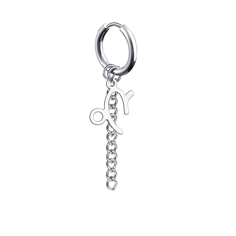 12 constellation earrings for men - Mubimart