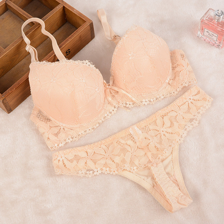 Lace Thong Set - Mubimart -  