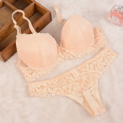 Lace Thong Set - Mubimart -  