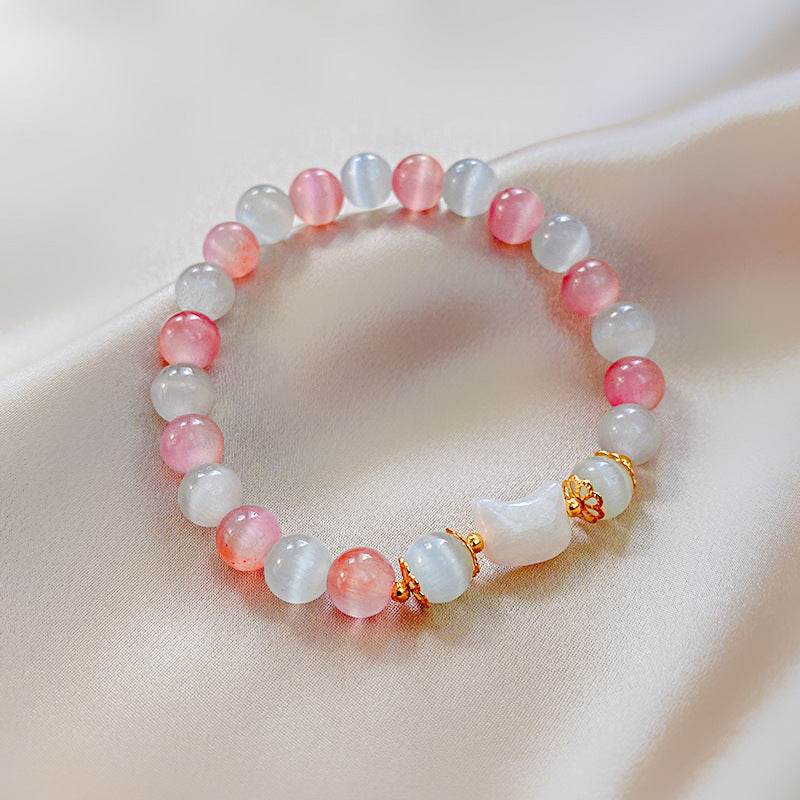 Colorful Sweet Beaded Bracelet For Women Special-interest Design - Mubimart