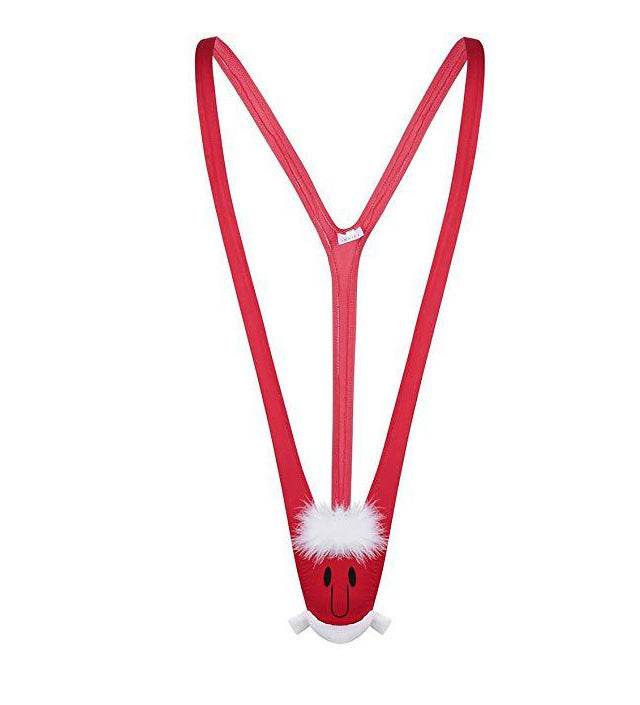 Reindeer Bell Strap Christmas Underwear Men - Mubimart