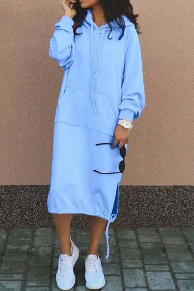 Plus Size Long Sweater Hoodie