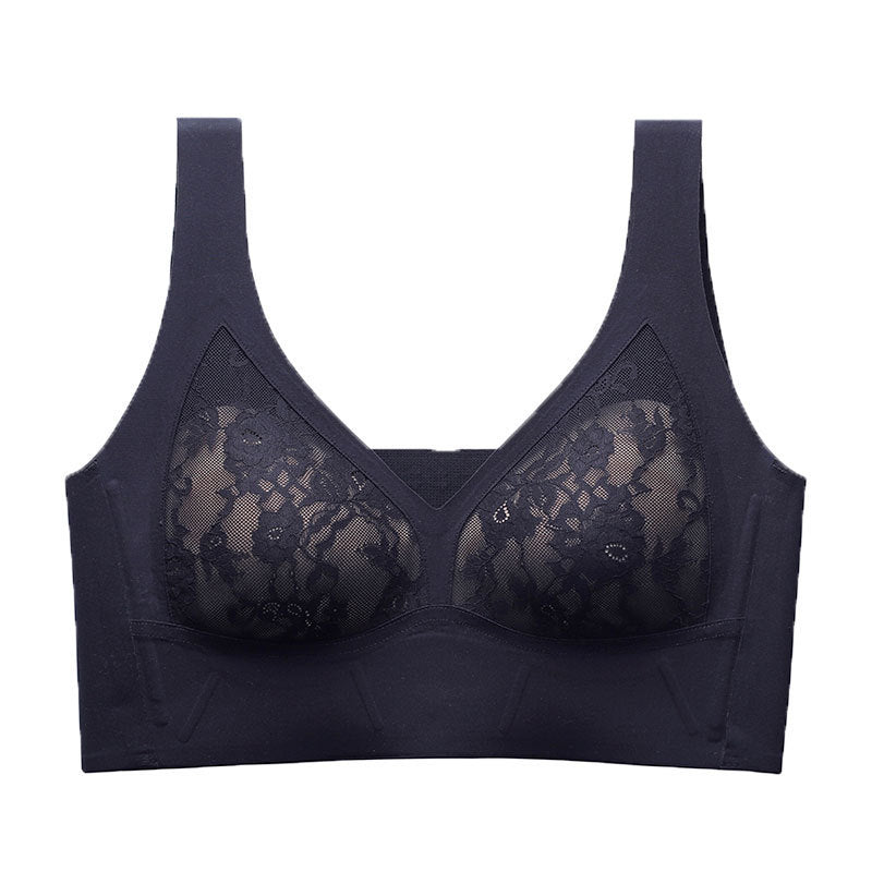 Breasted Unwired Plus Size Adjustable Bra - Mubimart -  