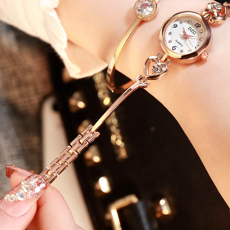 Simple Rhinestone Jewelry For Women Casual Watch - Mubimart