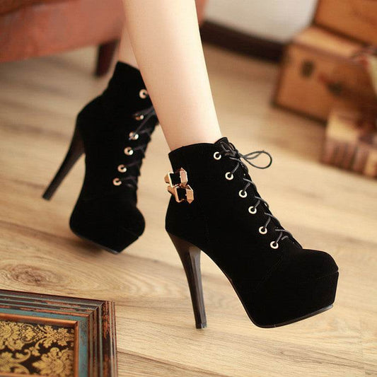 High heel booties - Mubimart