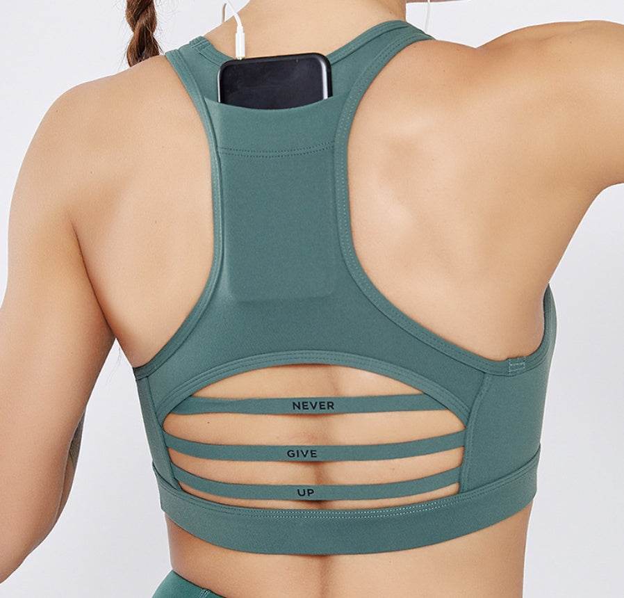 Back pocket sports bra - Mubimart