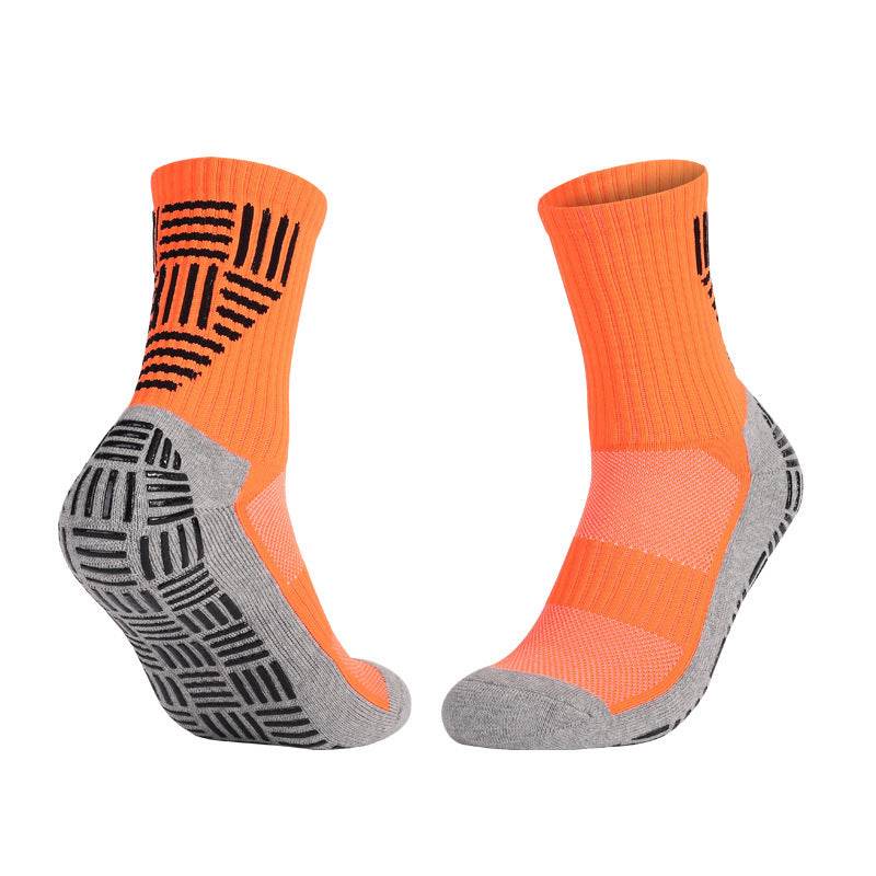 Thick Towel Bottom Mid-calf Soccer Socks Non-slip Sweat-proof Athletic Socks - Mubimart