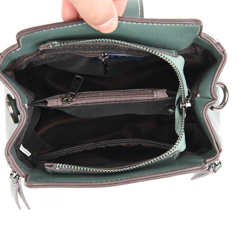 Double Shoulder Strap Diagonal Shoulder Bag Women - Mubimart
