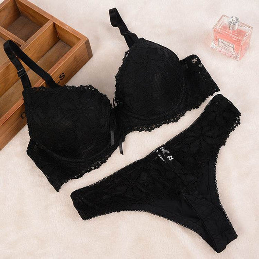 Lace Thong Set - Mubimart