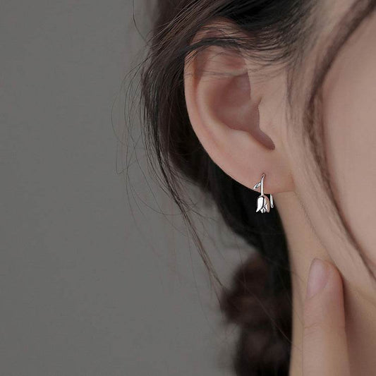 Fashion Tulip Stud Earrings For Women - Mubimart