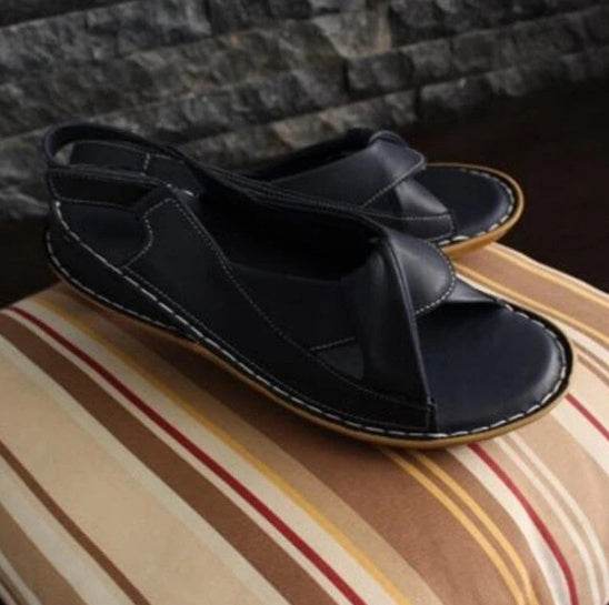 Fish mouth flat sandals - Mubimart